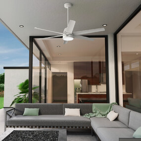 Skysail Outdoor Ceiling Fan with Light by Hunter Fan