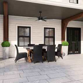 Solaria Outdoor Ceiling Fan with Light by Hunter Fan