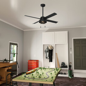 Spring Mill Outdoor Ceiling Fan with Light