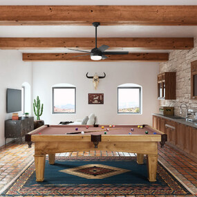 Yuma Outdoor Ceiling Fan with Light