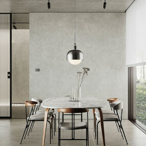 Forked Globe + Shade Pendant by Buster + Punch