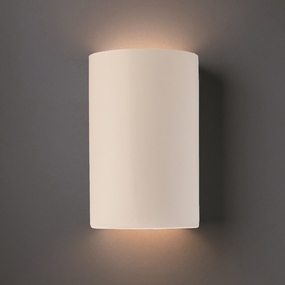 Ceramic Cylinder Up / Down Wall Sconce