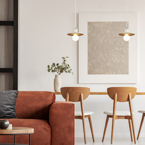 Ceramic Saucer Pendant by Justice Design