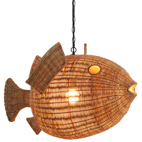 Wicker Blowfish Pendant
