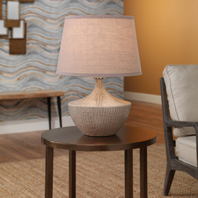 Basketweave Table Lamp