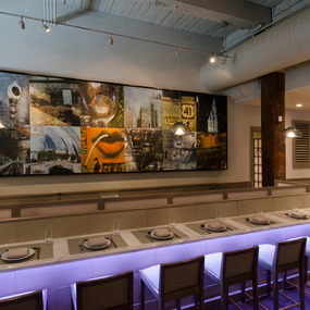 Monorail System with Rebel Heads by Edge Lighting </br> Designer: Ruthie Stebbins of Chicago 