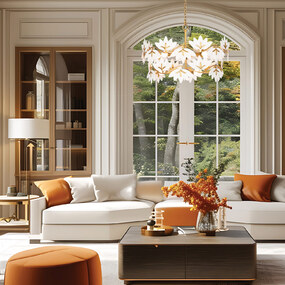 Bloom Chandelier by Kalco