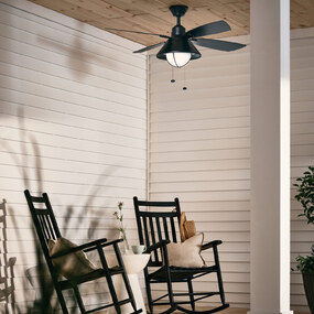Seaside Outdoor Ceiling Fan with Light