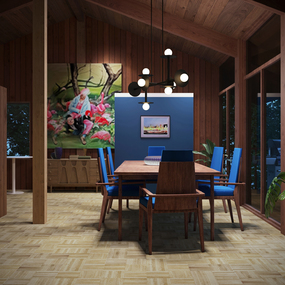 Nodes 8 Light Linear Chandelier by Visual Comfort Studio