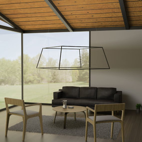 Z-Bar Rise Square Pendant by Koncept Lighting