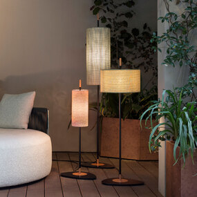 Lagoon Drum Outdoor Floor Lamp