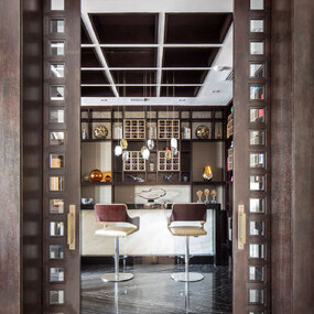 Crystal Rock Pendant by Lasvit