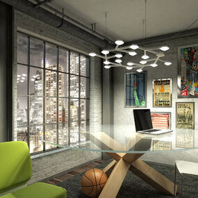 LED NET Circle Ceiling Light