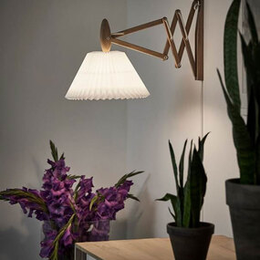 Sax Flexible Plug-In Wall Lamp w/ Tapered Shade