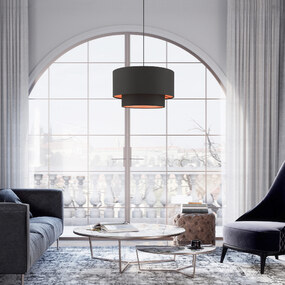 Sentosa Double Shade Pendant by Livex Lighting