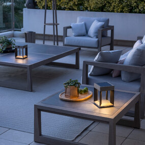 Enoki Outdoor Solar Portable Table Lamp by Les Jardins Solar