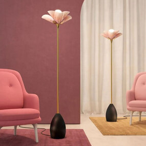 Blossom Wooden Base Floor Lamp