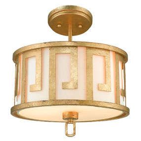 Lemuria Greek Convertible Pendant/ Semi Flush