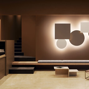 Puzzle Mega Round Wall / Ceiling Light by LODES