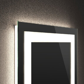 Classic L01B Vertical Full Frame Inset LED Mirror