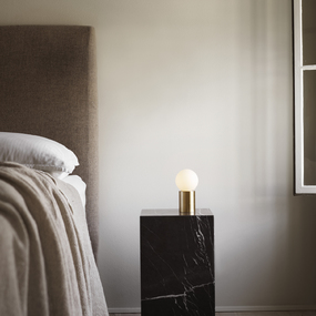 Plinth Tall Marble Table by Audo Copenhagen