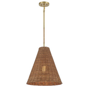 Rattan Cone Pendant