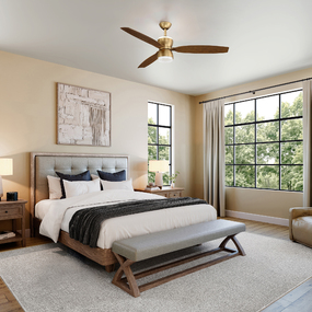 Sandfell Smart Ceiling Fan with Color-Select Light by Minka Aire