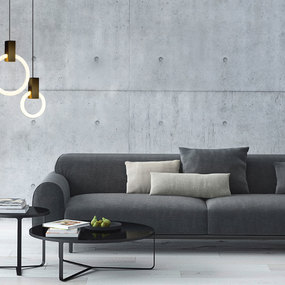 Halo Round Multi Light Pendant by Matthew McCormick