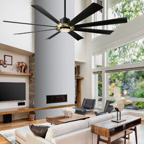 Aura Smart Color-Select Ceiling Fan with Light