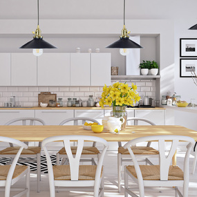 Uno Wide Cone Pendant by Montclair Light Works