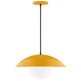 Axis Plateau Cord Hung Pendant with Glass Globe
