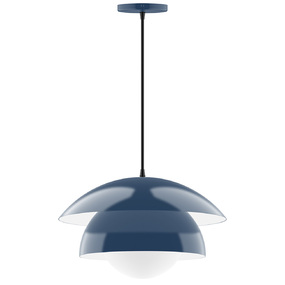Nest Cord Hung Pendant with Glass Globe
