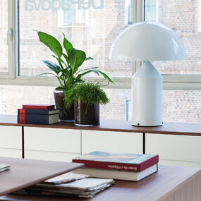 Atollo White Metal Table Lamp