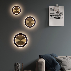 Saturn Round Wall Sconce