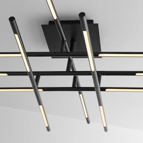 Palillos Color-Select Square Semi-Flush Ceiling Light