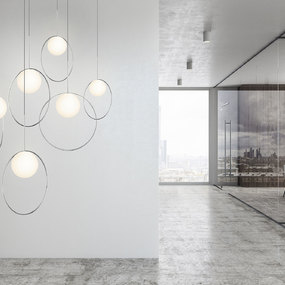 Bola Halo Multi Light Pendant by Pablo