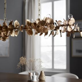 Eucalyptus Leaf Linear Chandelier