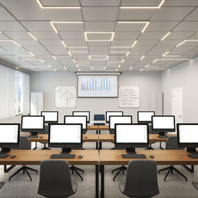 FreeForm T-Bar Ceiling 24VDC with Remote Power by PureEdge Lighting