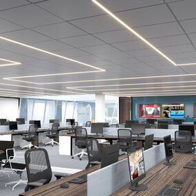 FreeForm T-Bar Ceiling 24VDC with Remote Power by PureEdge Lighting