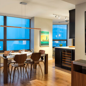 Tie Stix Wood Center Feed Suspension by PureEdge Lighting