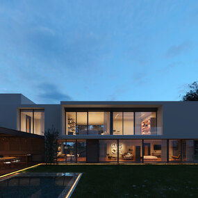 Flex Neon LRF5 Indoor/Outdoor Static White Left/Right Bend by PureEdge Lighting