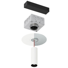 Vanishing Point Tubo SM Downlight - Drywall 24V/Remote Power