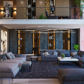 Zipp Wave Linear Suspension with Remote Power by PureEdge Lighting