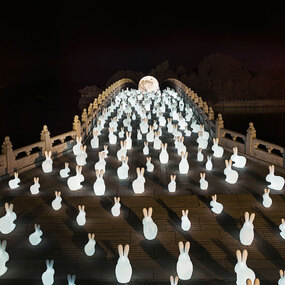 Rabbit LED Portable Lamp by Qeeboo