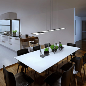 Quadra Up and Down Linear Suspension by Blackjack Lighting Quadra Up and Down Linear Suspension by Blackjack Lighting