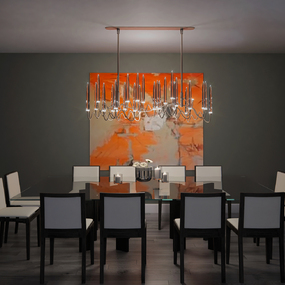 Il Pezzo 3 Long Chandelier