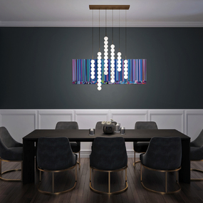 Abacus Linear Multi Light Pendant