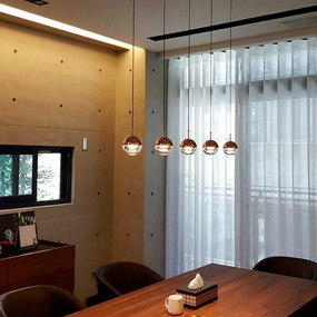 Dora Linear Multi Light Pendant by Seed Design