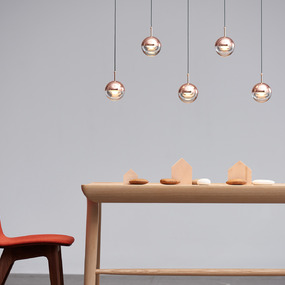 Dora Linear Multi Light Pendant by Seed Design