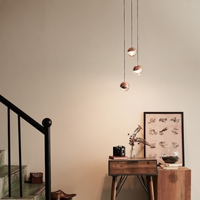 Dora Round Multi Light Pendant by Seed Design